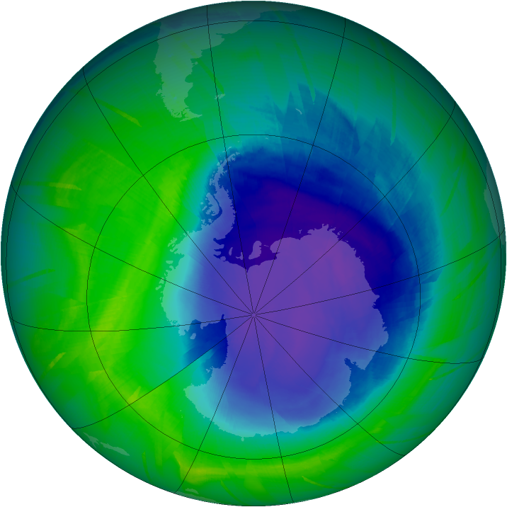 Ozone Map 2010-10-23